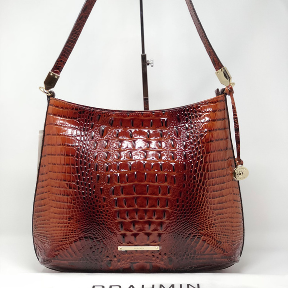Brahmin Handbags - BRAHMIN FARRAH MELBOURNE PECAN SHOULDER BAG NWT